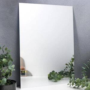 Наклейка пластик зеркальная 'Прямоугольное зеркало' 40х30 см