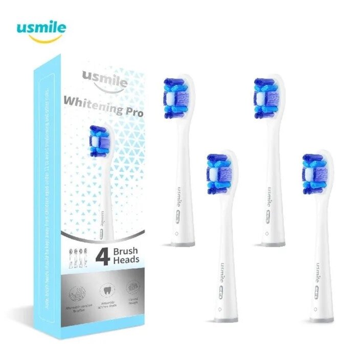Насадка Usmile PCB01, для электрической зубной щетки Usmile, 1 шт, белая от компании Интернет-магазин "Flap" - фото 1
