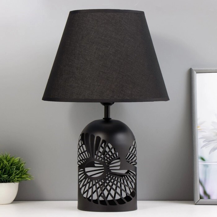 Настольная лампа 'Фибоначчи' E27 40Вт черный 27х27х42 см RISALUX от компании Интернет-магазин "Flap" - фото 1