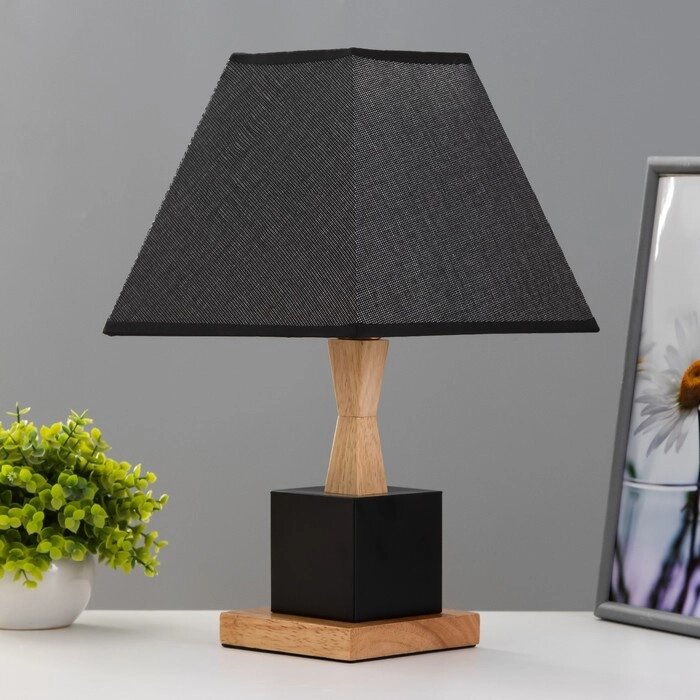 Настольная лампа 'Финна' Е27 40Вт черный 23х23х41 см RISALUX от компании Интернет-магазин "Flap" - фото 1
