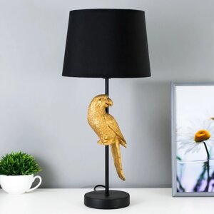 Настольная лампа 'Попугай' E27 40Вт черно-золотой 23,5х23,5х50 см RISALUX