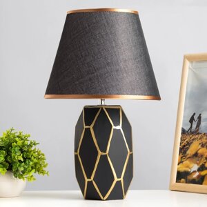 Настольная лампа 'Сантано' E14 40Вт черно-золотой 20х25х39 см RISALUX