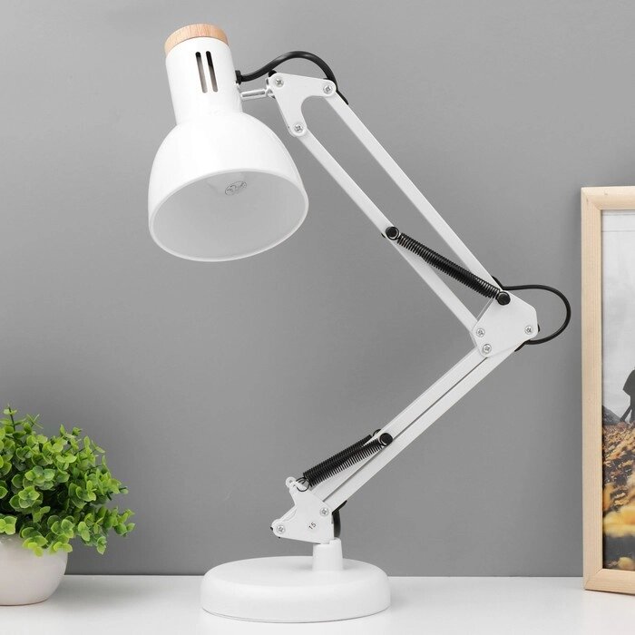 Настольная лампа 'Юнец' Е27 40Вт белый 14,5х14,5х62 см RISALUX от компании Интернет-магазин "Flap" - фото 1