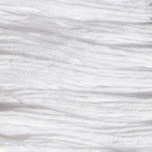 Нитки мулине, хлопок, 8 1 м, цвет белый 0101 (комплект из 24 шт.)