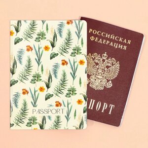 Обложка для паспорта 'Цветы'ПВХ.