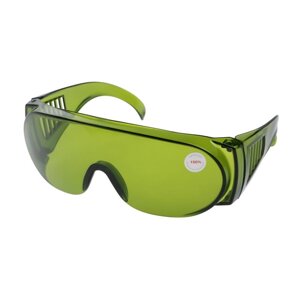 Очки защитные ТУНДРА, зеленые, открытого типа, ударопрочный материал