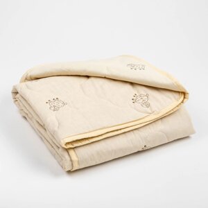 Одеяло Адамас облегчённое Овечья шерсть, размер 110х1405 см, 200 г/м