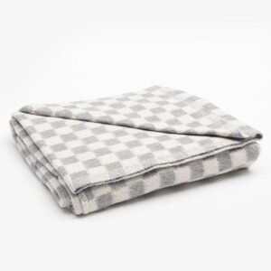 Одеяло байковое размер 100х140 см, цвет микс для дев., хл80, полиэфир 20, 420гр/м