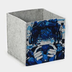 Органайзер для хранения 'Аниме'30x30x30 см, 24 л, серый