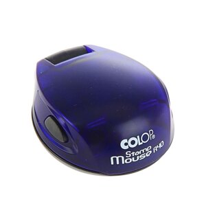 Оснастка для круглой печати карманная COLOP Stamp Mouse R40, диаметр 40 мм, корпус синий