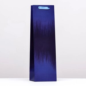 Пакет под бутылку 'Sapphire'тёмно-синий,12 x 40 x 10 см