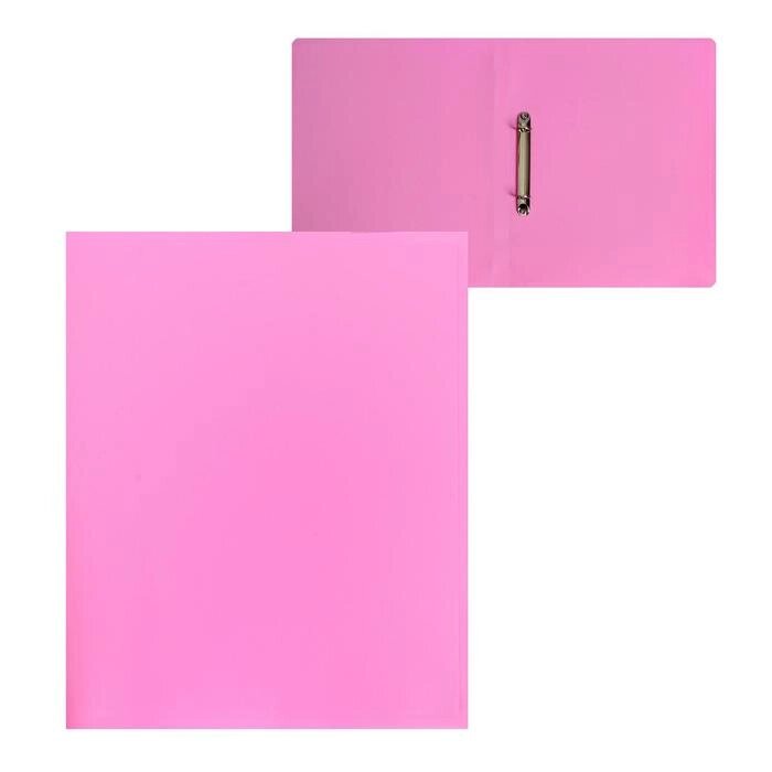 Папка на 2 кольцах А4, Calligrata, 18 мм, 500 мкм, розовая от компании Интернет-магазин "Flap" - фото 1