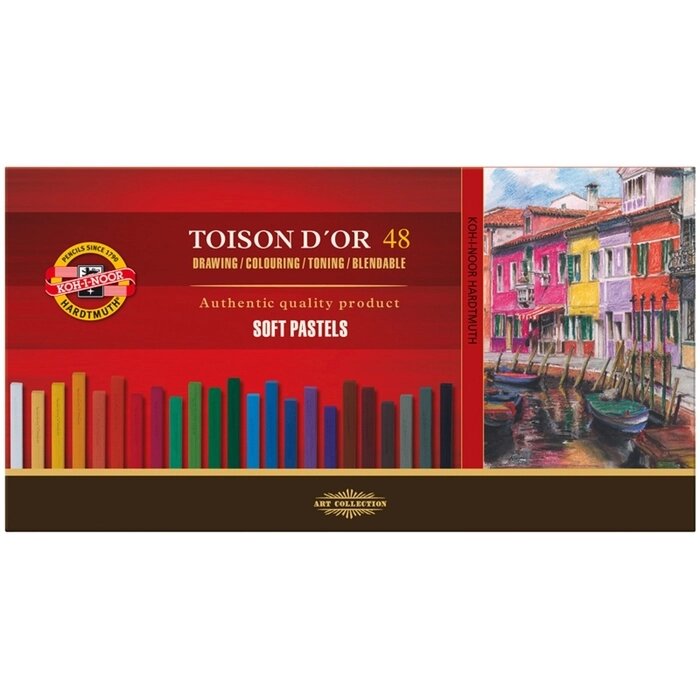 Пастель сухая художественная 48 цветов, Soft Koh-I-Noor TOISON DOR 8586 от компании Интернет-магазин "Flap" - фото 1