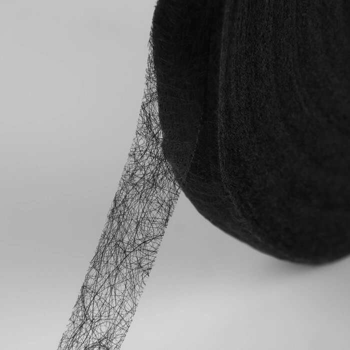 Паутинка клеевая, 10 мм, 73  1 м, цвет чёрный (комплект из 5 шт.) от компании Интернет-магазин "Flap" - фото 1