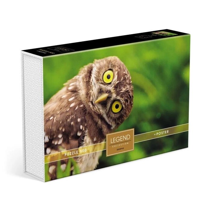 Пазлы 'Мудрая сова' в подарочной коробке, 500 элементов + постер от компании Интернет-магазин "Flap" - фото 1
