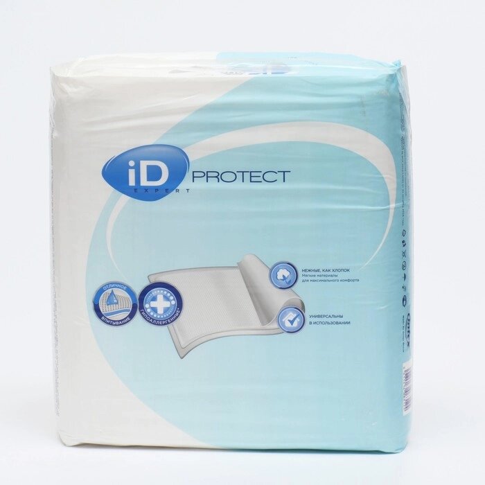 Пеленки iD Protect Expert, 60 х 90 см, 30 шт от компании Интернет-магазин "Flap" - фото 1