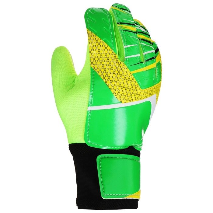 Перчатки вратарские ONLYTOP, р. 9, цвет зелёный от компании Интернет-магазин "Flap" - фото 1