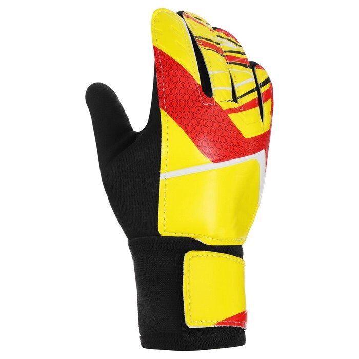 Перчатки вратарские ONLYTOP, р. 9, цвет жёлтый от компании Интернет-магазин "Flap" - фото 1