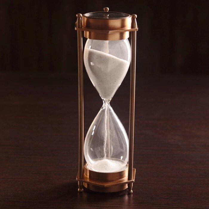 Песочные часы 'Часы и компас' (5 мин) алюминий 7х6,5х19 см от компании Интернет-магазин "Flap" - фото 1