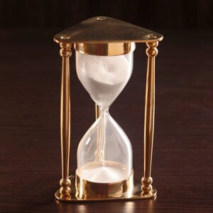 Песочные часы 'Меланта' латунь, стекло (5 мин) 8х8,5х14,5 см