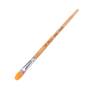 Кисть Синтетика Овальная ЗХК 'Сонет' 12 (12 мм), короткая ручка пропитана лаком