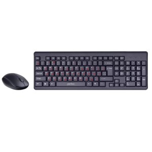 Комплект клавиатура и мышь Perfeo TEAM, мембран, 1000 dpi, USB, чёрный