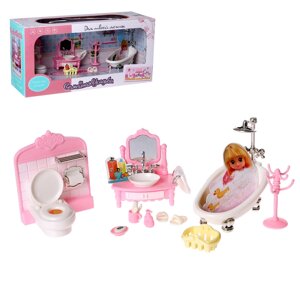 Игровой набор мебели для кукол 'Семейная усадьба ванная комната'