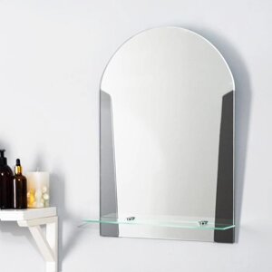 Зеркало 'Лион', настенное, с полочкой, 39х58 см, между креплениями 12,5 см
