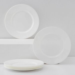 Набор десертных тарелок Luminarc Everyday, d19 см, стеклокерамика, 6 шт, цвет белый