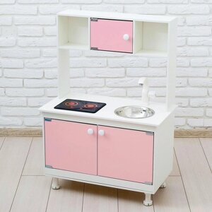 Игровая мебель 'Кухонный гарнитур', световые и звуковые эффекты, цвет розовый, интерактивная панель