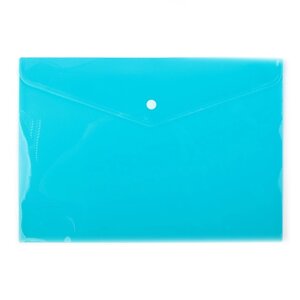 Папка-конверт на кнопке, А4, 180 мкм, Calligrata рифлёная, флуоресцентная, МИКС (комплект из 12 шт.)