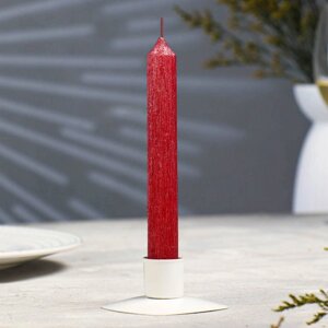 Свеча античная 'Винтаж', 17х1,8 см, лакированная красная