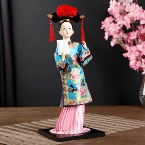 Кукла коллекционная 'Китаянка в национальном платье с письмом' 32х12,5х12,5 см