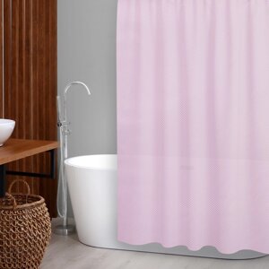 Штора для ванной комнаты 'Бриллиант', 180x180 см, цвет светло-розовый