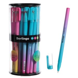Ручка шариковая Berlingo 'Radiance', 0,7мм, синяя, корпус микс (комплект из 36 шт.)