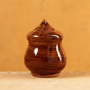 Солонка Риштанская керамика 'Акташ', 100 мл, коричневая