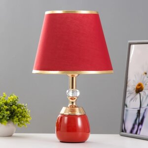 Настольная лампа 'Лейла' Е27 40Вт красно-золотой 25х25х41 см RISALUX