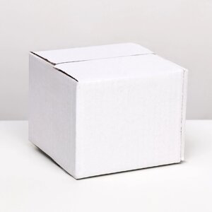 Коробка складная, белая, 15 х 15 х 12 см (комплект из 2 шт.)