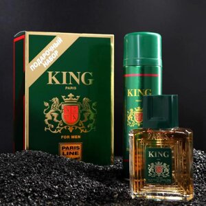 Подарочный набор для мужчин Туалетная вода King+пена для бритья