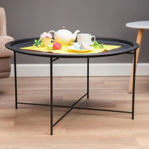 Кофейный столик 'Юпитер' YS-8375L, черный 75х42 см