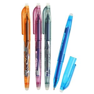 Ручка шариковая со стираемыми чернилами, линия 0,5 мм, стержень синий, корпус МИКС (штрихкод на штуке) (комплект из 12