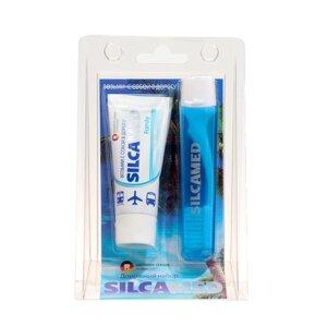 Набор дорожный зубная паста Silcamed family, 30 г + зубная щётка Silcamed