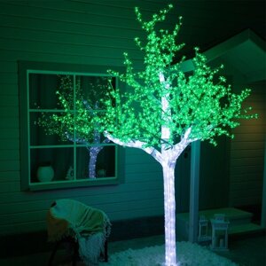 Светодиодное дерево 'Акриловое' 3 м, 2304 LED, постоянное свечение, 220 В, свечение зелёное