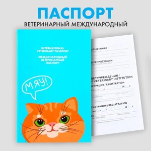Ветеринарный паспорт международный 'Рыжий кот'