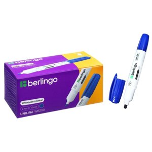 Маркер для доски 2.0 мм Berlingo, синий (комплект из 12 шт.)