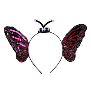 Карнавальный ободок 'Бабочка', цвета МИКС