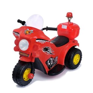 Электромобиль 'Мотоцикл шерифа', цвет красный