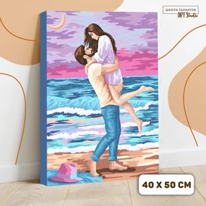Картина по номерам на холсте с подрамником 'Счастливая пара' 40 x 50 см