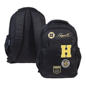Рюкзак молодёжный, 41 х 30 х 15 см, Hatber Basic Style 'Гарри Поттер' чёрный NRk89128