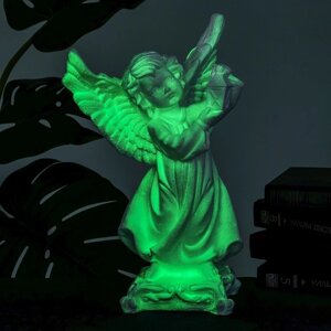 Светящаяся фигура 'Ангел с фонарем' 23х14х38см